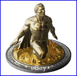 NIB 2018 Canada Silver $100 Superman The Last Son Of Krypton 10 oz Statue Coin