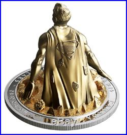 NIB 2018 Canada Silver $100 Superman The Last Son Of Krypton 10 oz Statue Coin