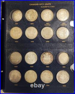 Nearly Complete (29) Coin 1937 1988 Canada Canadian Silver Half Dollar Set Nearly Complete (29) Coin 1937 1988 Canada Canadian Silver Half Dollar Set