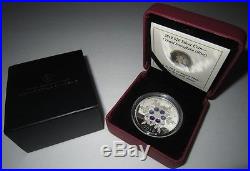 No Reserve, Must Sell! Canada 2010 Blue Crystal Snowflake Fine Silver coin