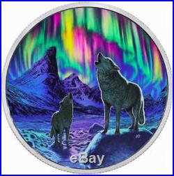 PRESALE Northern Lights In Moonlight Canada $30 Pure silver Coin, Glow in Dark