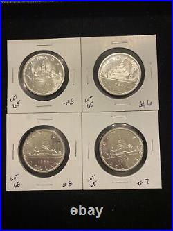 Pre 1967 80% Silver Canadian Silver Dollar $20 Face Canada 20 Fv Lot #65