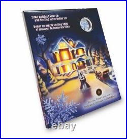 Rare Canada $1 Dollar Sterling Silver Snowflake Coin Loonie Carols, 2006