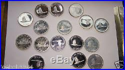 Roll Of 16 BU Canadian Silver Dollars 1965-1966-1967 NO Reserve All Bu Silver