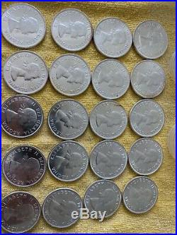 Roll Of 20 1963 Canada Silver Dollar Mint Like