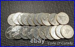 Roll Of 20 Canada Silver Dollars Random Dates 1971-1991 #coinsofcanada