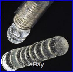 Roll of 1966 Canada Dollar in Pristine Condition, 800 Silver, 0.6 oz, Free Ship