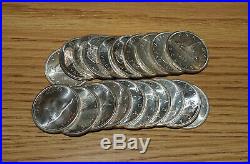 Roll of 20 Uncirculated Canada Silver Dollars 1963 1967 See Description