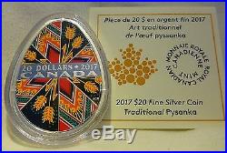 SOLD OUT 2017 CANADA $20 FINE SILVER TRADITIONAL UKRAINIAN PYSANKA ready to ship