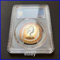 SP67 1978 $1 Canada Silver Commonwealth Games Dollar, PCGS Secure- Pretty Toned