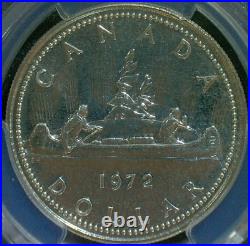 SUMMER SALE-1972 PCGS PL68 Canada VOYAGEUR Ni 50% SILVER $1 COIN-KM#64.2