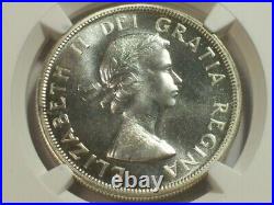 Silver 1957 Canada Dollar KM#54 NGC PL-66 SN3826