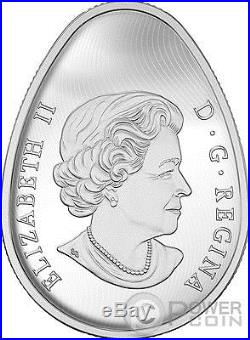 TRADITIONAL UKRAINIAN PYSANKA Easter Egg Shape Silver Coin 20$ Canada 2017