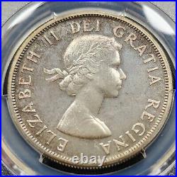 Toned Silver 1958 Canada British Columbia Totem $1 Dollar PCGS PL65 Gem BU