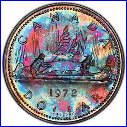 Toned Silver 1972 Canada $1 Dollar Specimen Proof PCGS SP65