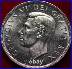 Uncirculated 1952 NWL Silver Canada One Dollar Coin