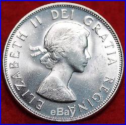 Uncirculated 1956 Canada Silver 50 Cents Foreign Coin