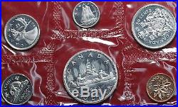 Uncirculated 1963 Canada Silver Mint Set Free S/H