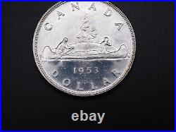 Uncirculated Coin 1953 Canada Canadian Silver Dollar