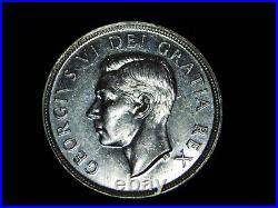 Vintage Coin 1949 Canada Canadian Uncirculated Silver Dollar