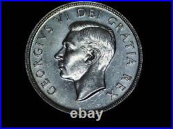 Vintage Coin 1949 Canada Canadian Uncirculated Silver Dollar