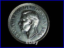 Vintage Coin 1949 Canada Canadian Uncirculated Silver Dollar