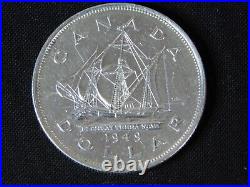 Vintage Coin 1949 Canada Canadian Uncirculated Silver Dollar