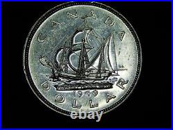 Vintage Coin 1949 Canada Canadian Uncirculated Silver Dollar