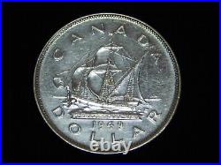 Vintage Coin 1949 Canada Canadian Uncirculated Silver Dollar