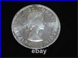 Vintage Coin 1958 Canada Canadian Uncirculated Silver Dollar