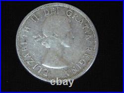 Vintage Coin 1960 Queen Elizabeth II Canada Canadian Uncirculated Silver Dollar