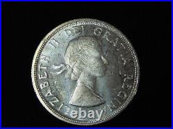 Vintage Coin 1964 Queen Elizabeth II Canada Canadian Uncirculated Silver Dollar