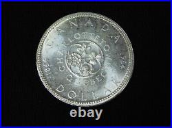 Vintage Coin 1964 Queen Elizabeth II Canada Canadian Uncirculated Silver Dollar