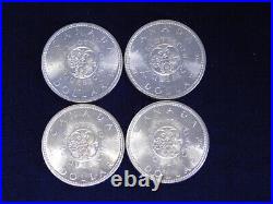 Vintage Lot 20 Uncirculated 1964 Canada Canadian Silver Dollars